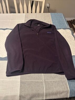 Reebok Quarter-Zip Fleece Pullover - Plum